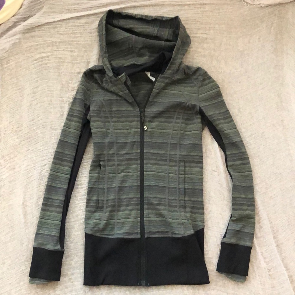 Lululemon olive green and black jacket.